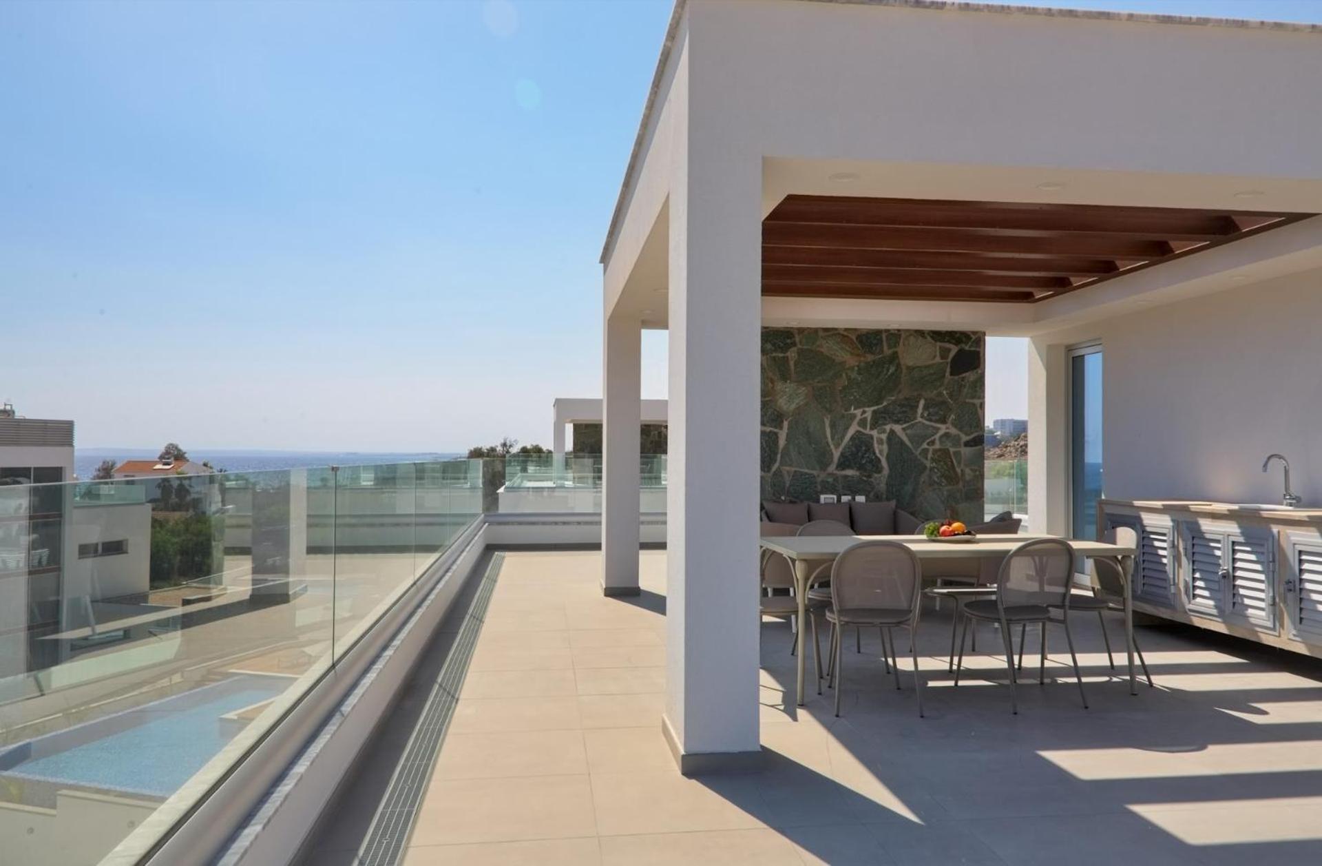 Beachfront Luxury Villa Idania Айя-Напа Экстерьер фото