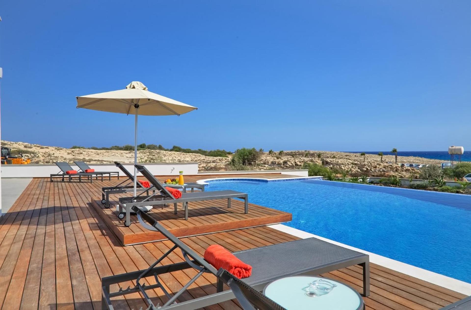 Beachfront Luxury Villa Idania Айя-Напа Экстерьер фото